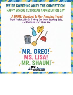 School Custodian Appreciation Day! 